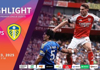 ไฮไลท์พรีเมียร์ลีก ล่าสุด อาร์เซน่อล vs ลีดส์ ยูไนเต็ด (23-08-68)