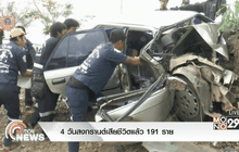 4วันสงกรานต์เสียชีวิตแล้ว 191 ราย