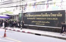 ศิษย์เก่า “กรุงเทพคริสเตียน”แต่งดำประท้วงบอร์ดใหม่