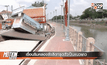 เขื่อนริมคลองรังสิตทรุดตัวเป็นแนวยาว