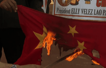 ประท้วงผู้นำจีนในฟิลิปปินส์