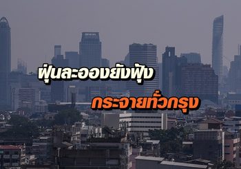 เผยภาพมุมสูงจาก ‘ภูเขาทอง’ ฝุ่นละอองยังฟุ้งกระจายทั่วกรุง