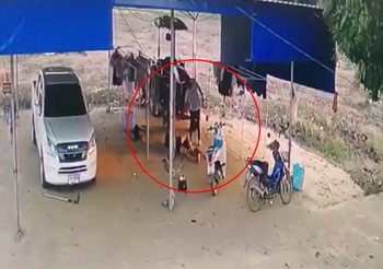 คลิปนาทีชีวิต จังหวะคนร้ายจ่อยิงสังหารโหด 5 ศพ