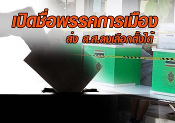 เปิดชื่อ 36 พรรคการเมือง กกต. รับรองคุณสมบัติครบ ส่ง ส.ส.ลงเลือกตั้งได้