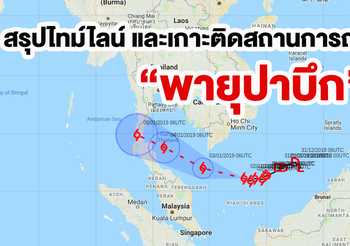 สรุปไทม์ไลน์ และเกาะติดสถานการณ์ “พายุปาบึก”