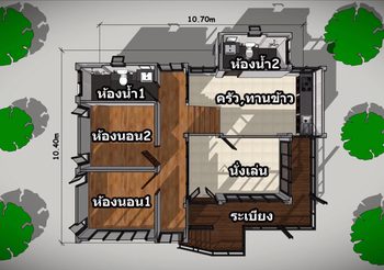 บ้านแนวโมเดิร์น ยกใต้ถุนสูงพื้นที่ใช้สอย 88 ตร.ม.งบเก้าแสนกว่าๆ