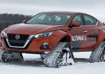 รถต้นแบบ ตีนตะขาบรุ่นพิเศษ พร้อมลุยทางโหด Nissan Altima-te AWD ใหม่