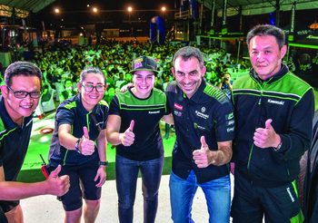 Kawasaki จัดใหญ่!! พาแชมป์โลกหญิงคนแรกพบแฟนชาวไทยที่สนามช้างฯ บุรีรัมย์