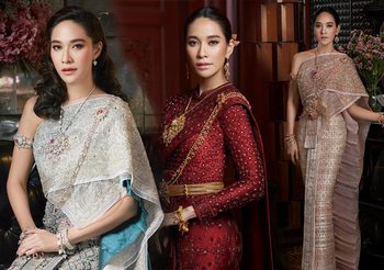 วิจิตรตระการตา! พลอย เฌอมาลย์ สวมชุดไทยคริสตัลทั้งตัว ตัดเย็บนาน 5 เดือน