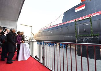 ไม่รอแล้วนะ! สิงคโปร์ทำพิธี ปล่อยเรือดำน้ำอีกลำลงทะเลแล้ว
