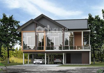 แบบบ้านสองชั้น 3 ห้องนอน 3 ห้องน้ำพื้นที่ใช้สอย 237 ตร.ม.