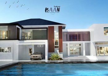 แบบ บ้านแนวโมเดิร์น 5 ห้องนอน 6 ห้องน้ำมีพื้นที่ใช้สอย 710 ตร.ม.