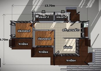 แบบบ้านสวน สไตล์โมเดิร์นราคาเริ่มต้นที่ 1.1 ล้านบาท