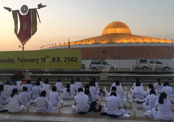 ผู้นำองค์กรพุทธนานาชาติ ร่วมงานวันมาฆบูชาวัดพระธรรมกาย