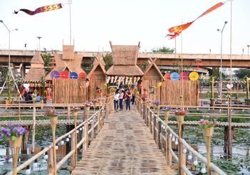 สะพานไม้ทุ่งรังสิต เดินชิลล์ชมบึงบัว ไม่ไกลกรุงฯ ที่ปทุมธานี
