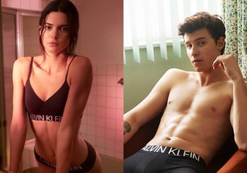 มือพี่สั่น!! เมื่อน้อง Shawn Mendes ถ่ายโฆษณากางเกงชั้นใน กับ เคนดัล เจนเนอร์