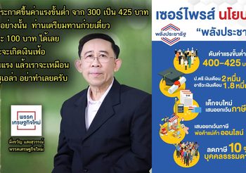 มิ่งขวัญ ติง พปชร. ขึ้นค่าแรง 425 เตรียมกินก๋วยเตี๋ยวชามละ 100 ได้เลย