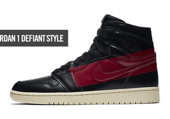 Air Jordan 1 Defiant Style มาพร้อมสีแดง-ดำ ในดีไซน์เจ็บจี๊ด