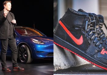 คู่เดียวในโลก!! สนีกเกอร์ Air Jordan 1 งานคัสต้อมที่ทำให้กับมหาเศรษฐี Elon Musk