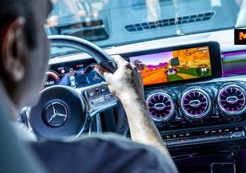 Mercedes CLA จับเกม Mario Kart ใส่ระบบ Mbux Infotainment เล่นในรถ