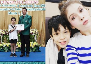 น้องฑีฆายุ ลูกแอนนี่ บรู๊ค คว้ารางวัลการสัมภาษณ์ภาษาอังกฤษ คะแนนเต็ม 100