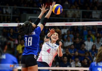 เกาหลีใต้ แก้มือตบชนะ สาวไทย 3 เซตรวด ศึกลูกยาง ออลสตาร์ ซูเปอร์ แมตช์ 2019