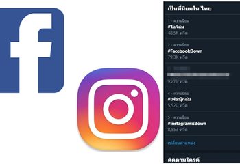 เฟซบุ๊กล่ม-ไอจีล่ม! ไม่สามารถเข้าใช้งานได้