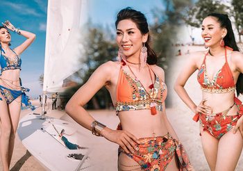 มิสแกรนด์สงขลา ฉีกกฎ! ประยุกต์ผ้าปาเต๊ะ เป็นชุดว่ายน้ำนางงาม