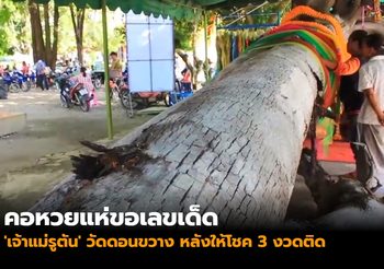 คอหวยแห่ขอเลขเด็ด ‘เจ้าแม่รูตัน’ หลังให้โชค 3 งวดติด