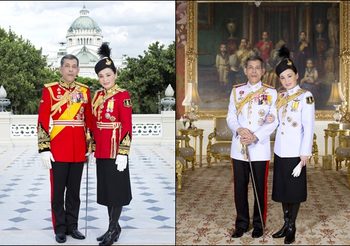‘ในหลวง ร. 10’ พระราชทานพระบรมฉายาลักษณ์คู่ ‘พระราชินี’ สง่างามสมพระเกียรติ