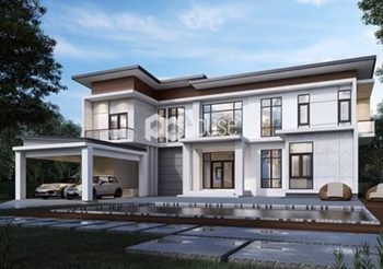 แบบบ้านสองชั้น 4 ห้องนอน 5 ห้องน้ำพื้นที่ใช้สอย 362 ตร.ม.