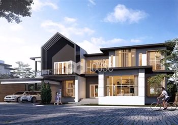 แบบบ้านสองชั้น 4 ห้องนอน 7 ห้องน้ำพื้นที่ใช้สอย 536 ตร.ม.