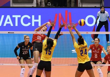 ‘ลูกยางสาวไทย’ ปิดเซตไม่ได้พ่าย เบลเยี่ยม 3 เซตรวด ส่งท้ายสนาม 2