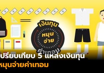 เปรียบเทียบ 5 แหล่งเงินทุน หมุนจ่ายค่าเทอม