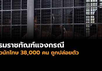 กรมราชทัณฑ์แจงกรณี “มีผู้ปล่อยข่าวนักโทษ 38,000 คน ถูกปล่อยตัว”
