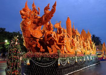 สถานที่จัดงาน ประเพณีแห่เทียนพรรษา 2562 ทั่วไทย