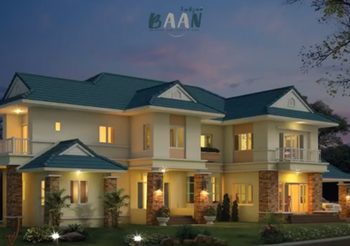 แบบบ้านสองชั้น 5 ห้องนอน 6 ห้องน้ำพื้นที่ใช้สอย 578 ตร.ม.