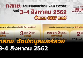 เช็กรายละเอียด กสทช. จัดประมูลเบอร์สวย 3-4 สิงหาคม 2562