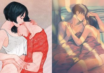 โมเมนต์สวีท ภาพการ์ตูนจากเรื่องจริงของ คนมีคู่ เมื่อตกอยู่ในห้วงภวังค์แห่งรัก