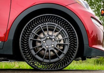 GM และ Michelin ทดสอบยางไร้ลม เตรียมใช้จริงในอีก 5 ปี