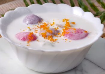 สูตร บัวลอยไส้ไข่เค็มลาวา ครบรสชาติหวานมันเค็ม