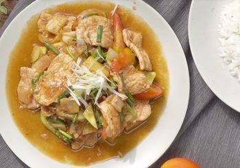 สูตร ผัดเปรี้ยวหวาน ใส่สับปะรด รสชาติหวานอมเปรี้ยว