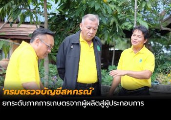 ‘กรมตรวจบัญชีสหกรณ์’ ยกระดับภาคการเกษตรจากผู้ผลิตสู่ผู้ประกอบการ