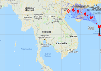 อุตุฯ ประกาศเตือน พายุดีเปรสชัน 31 ก.ค. – 3 ส.ค. 62 ภาคเหนือ-อีสานมีฝนหนัก