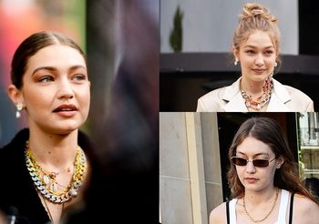 แฟชั่นสไตล์ Gigi Hadid กับ สร้อยคอสุดโปรด มีเส้นเดียวใส่ได้ทุกวัน!!