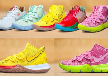 ดำดิ่งลงไปใน บิกินี่ บอททอม กับ รองเท้าบาส SpongeBob SquarePants x Nike Kyrie สีสันจัดจ้าน