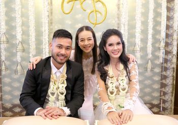 ชื่นมื่น! “มาดามแป้ง” นำทัพสิงห์เจ้าท่าร่วมงานวิวาห์ “ปกรณ์ เปรมภักดิ์”