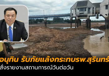 ภัยแล้งกระทบ! รพ.สุรินทร์ อนุทินสั่งรายงานสถานการณ์วันต่อวัน
