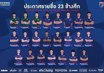 ถูกใจไหม! ช้างศึกแบโผ23คนคัดบอลโลก หน้าเป้า”ใจเด็ด”คนเดียว