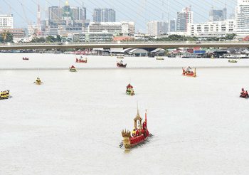 ประมวลภาพ ซ้อมย่อยขบวนพยุหยาตราทางชลมารค ครั้งที่4